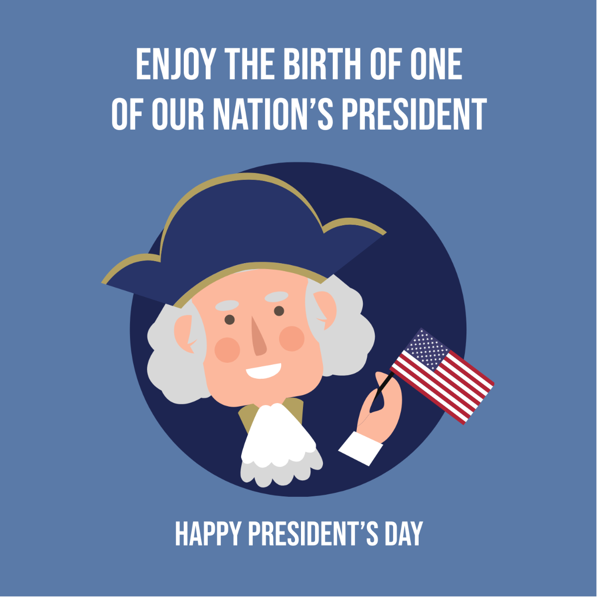 Presidents' Day Quote Vector Template