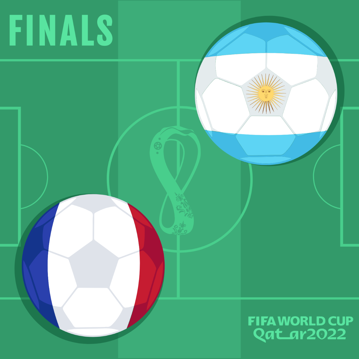 FIFA World Cup 2022 Finals Vector Template