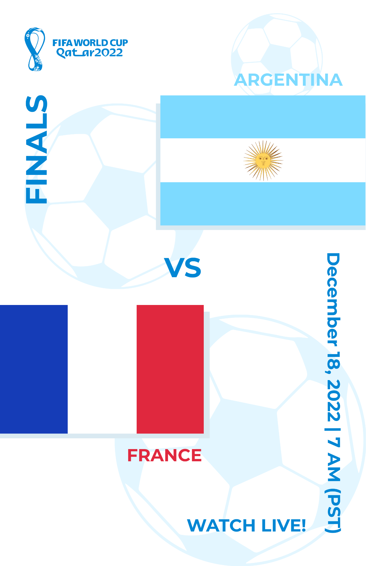 FIFA World Cup 2022 Finals Schedule Poster Template