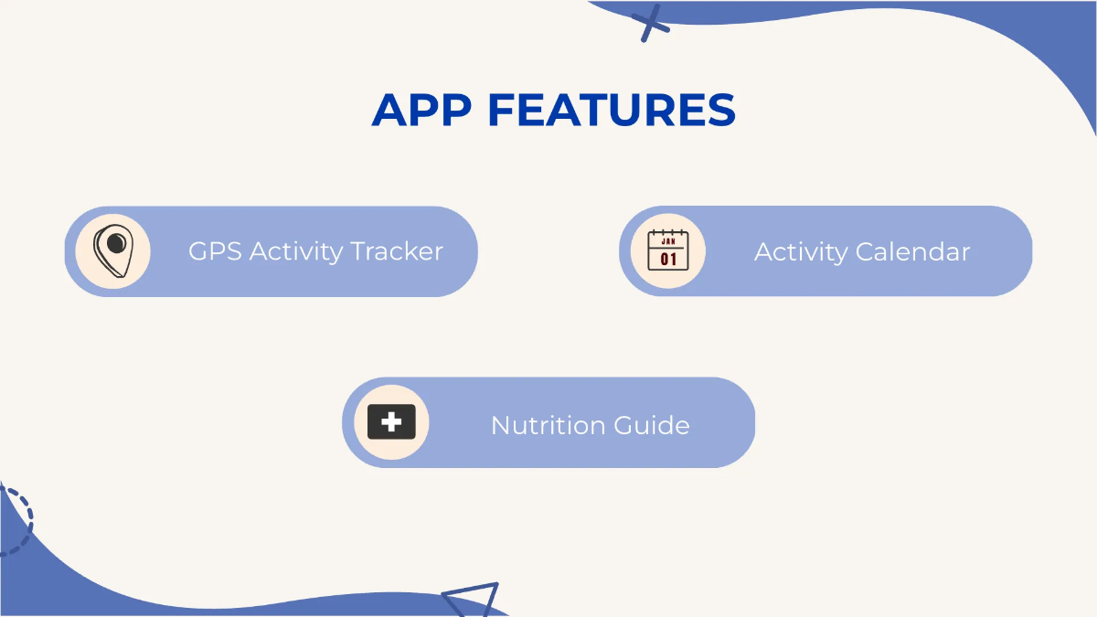 Free Fitness App Roadmap Presentation Template to Edit Online
