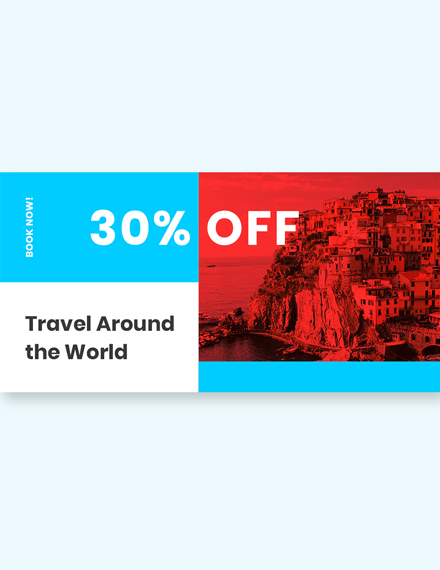 Free Travel Offer Twitter Post Template to Edit Online