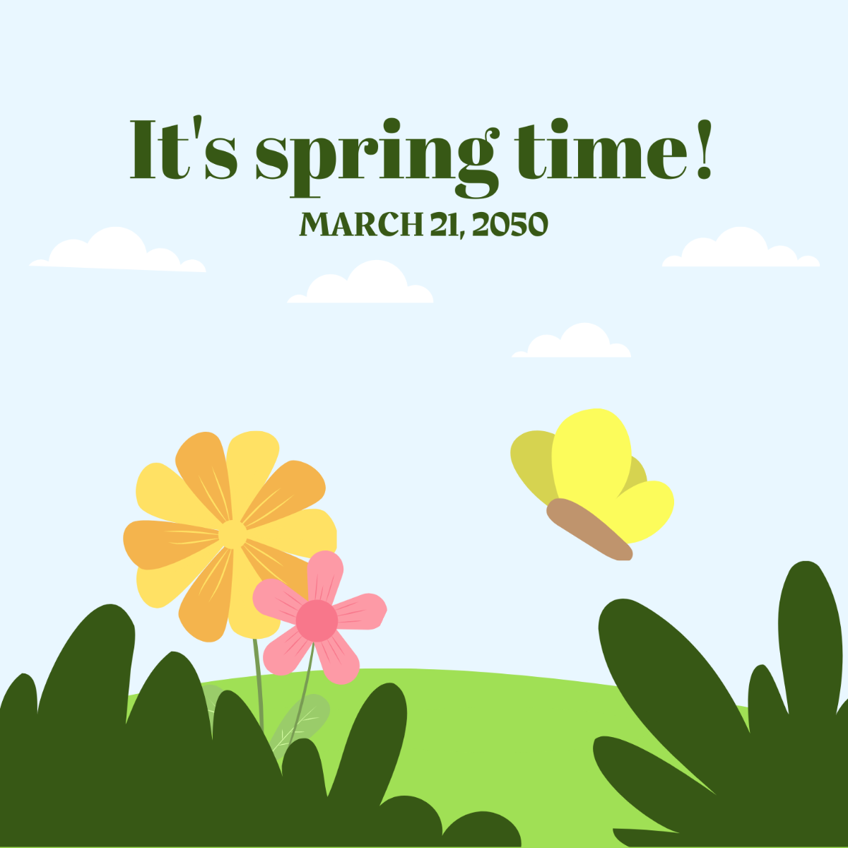 Free Spring Quote Vector Template