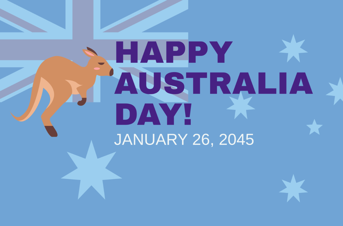 Free Australia Day Banner Template
