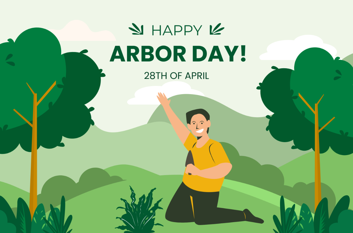 Arbor Day Banner Template