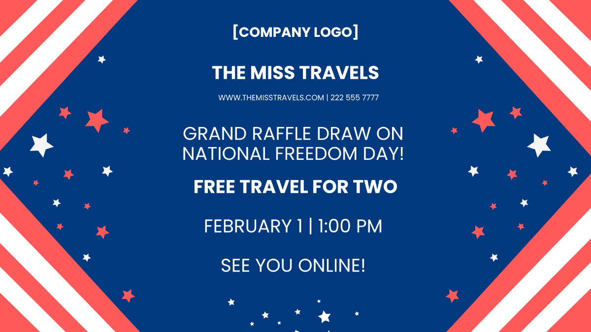 National Freedom Day Flyer Background Template