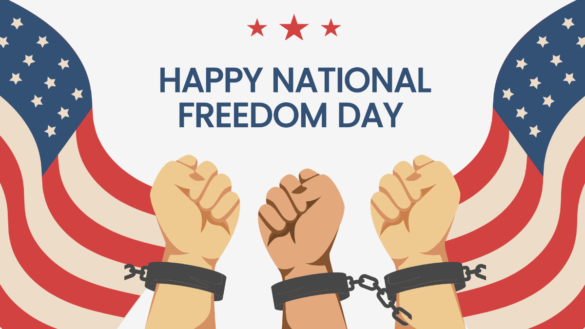 Happy National Freedom Day Background Template