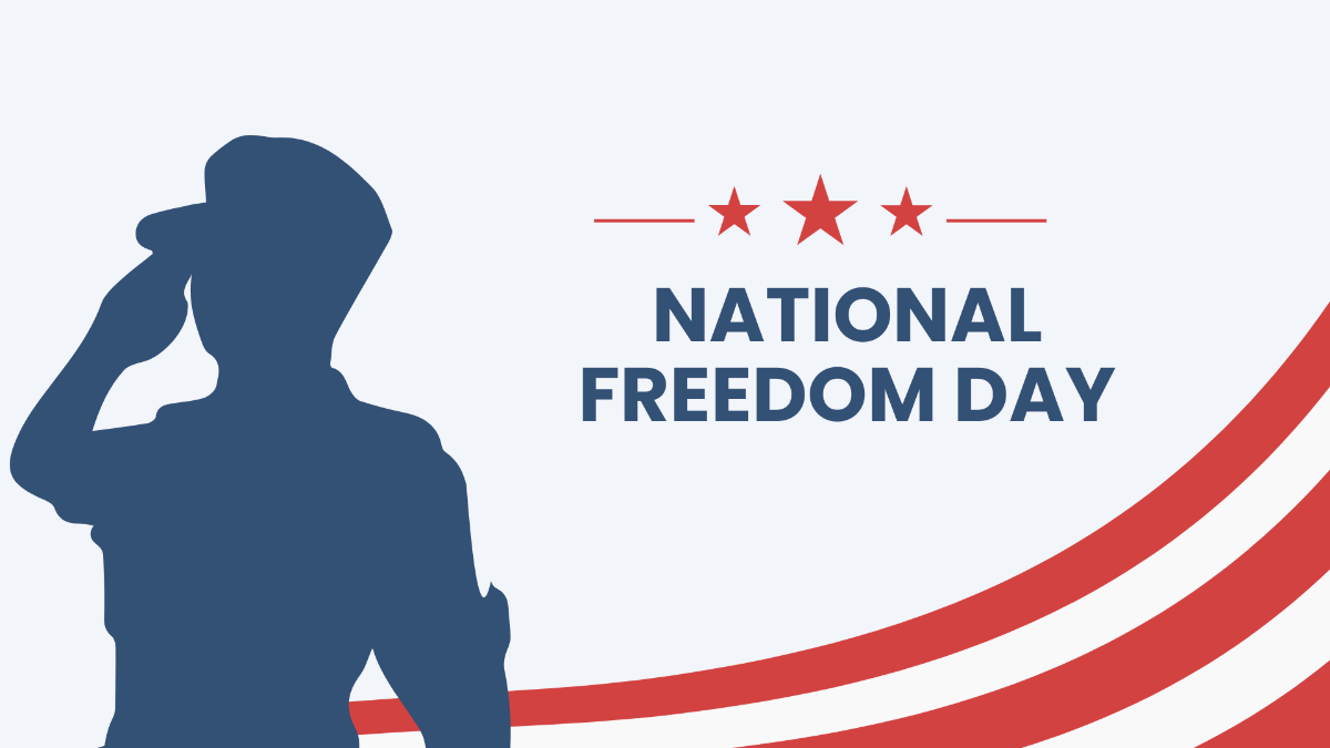 National Freedom Day Wallpaper Background Template