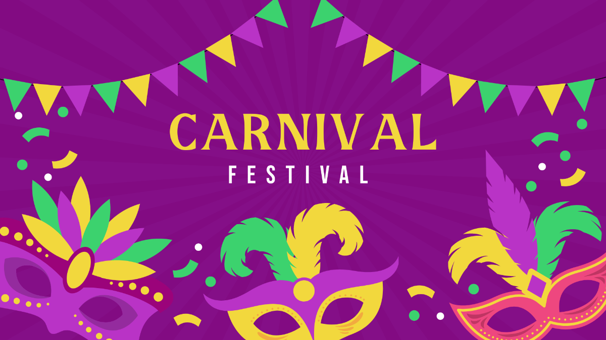 Carnival Festival Vector Background Template