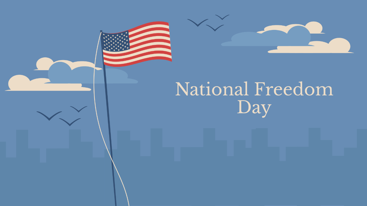 National Freedom Day Design Background Template