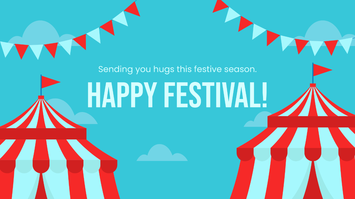Carnival Festival Greeting Card Background Template