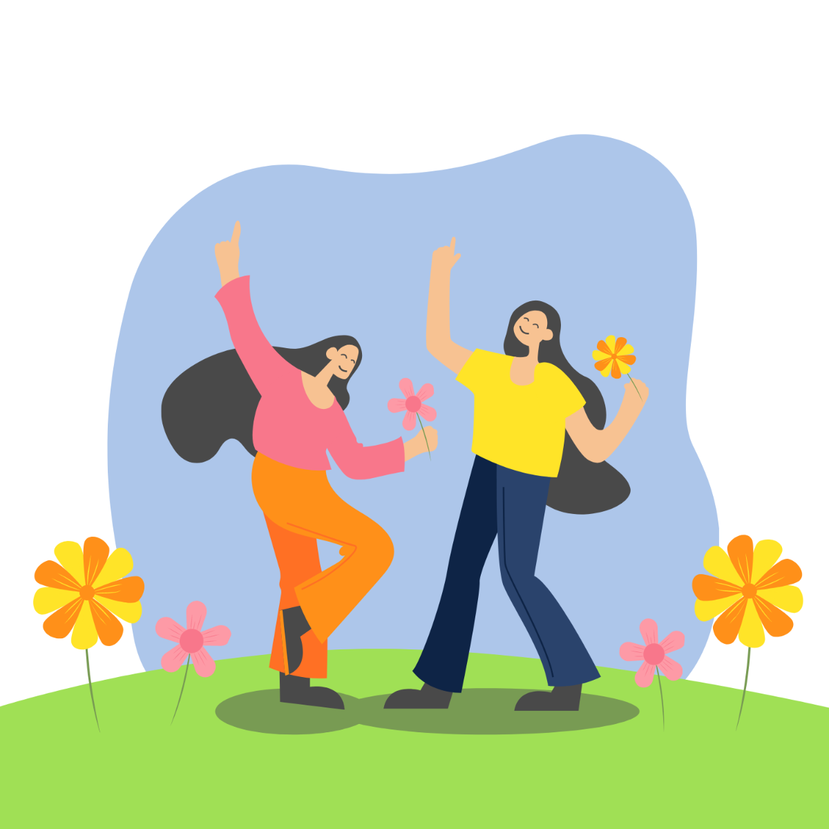Free Happy Spring Vector Template