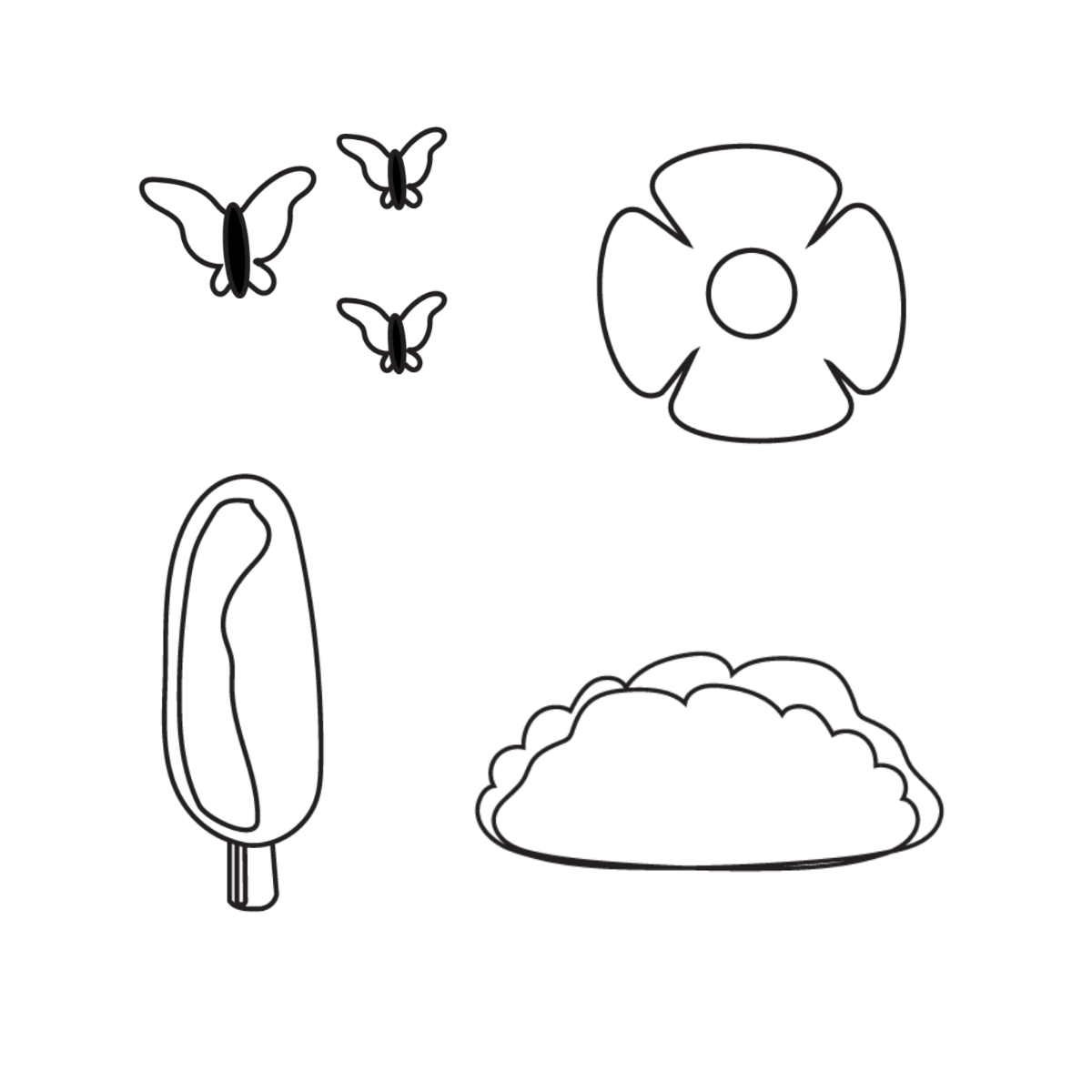 Spring Drawing Vector Template
