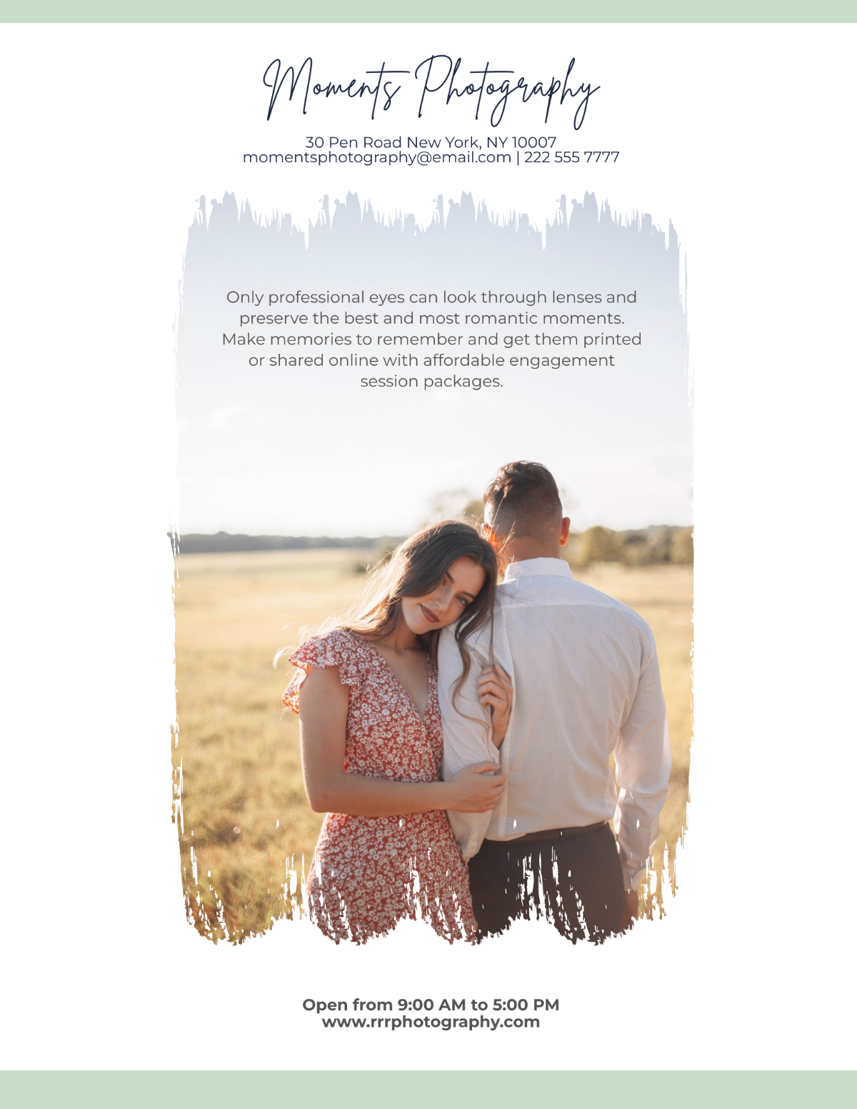 Engagement Photography Pricing Guide Template