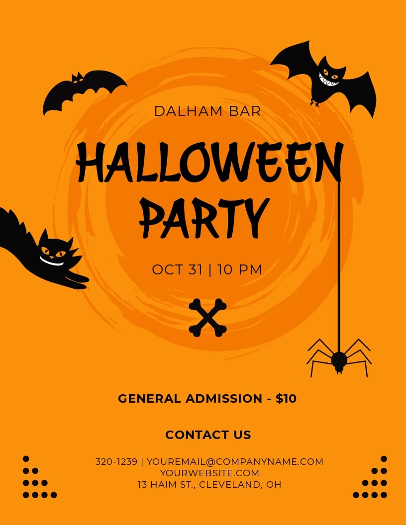 Halloween Flyer Template Illustrator Indesign Word Apple Pages Psd Publisher Template Net