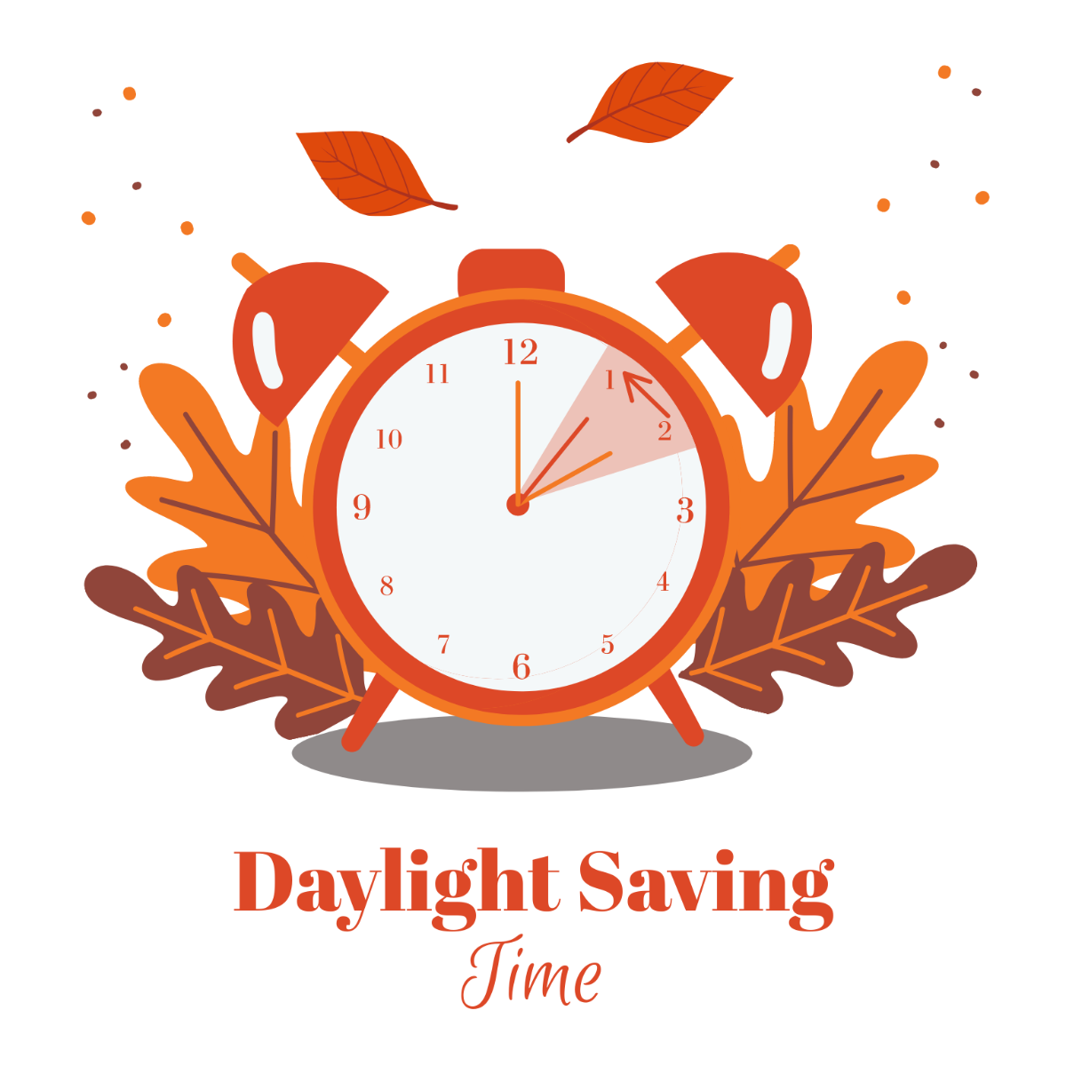 Clock switch to summer time daylight saving Vector Image