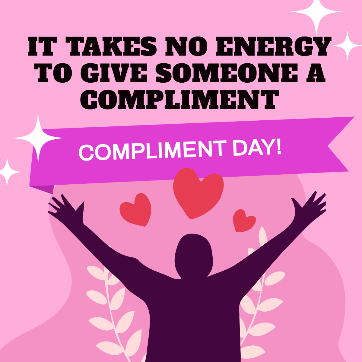 National Compliment Day WhatsApp Post Template