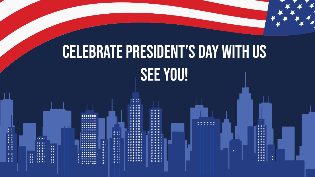 Presidents' Day Invitation Background Template