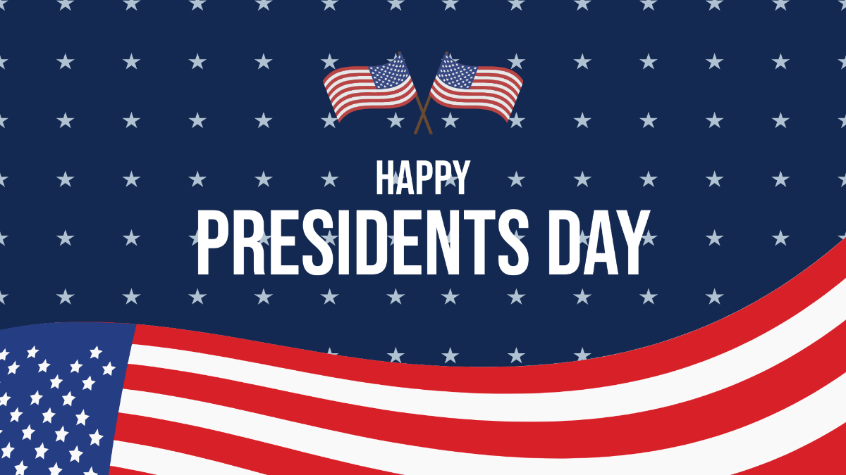 Presidents' Day Background Template