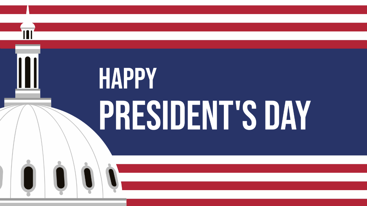 High Resolution Presidents' Day Background Template