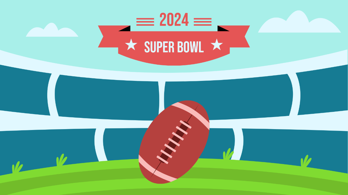 Super Bowl 2024 Background Template
