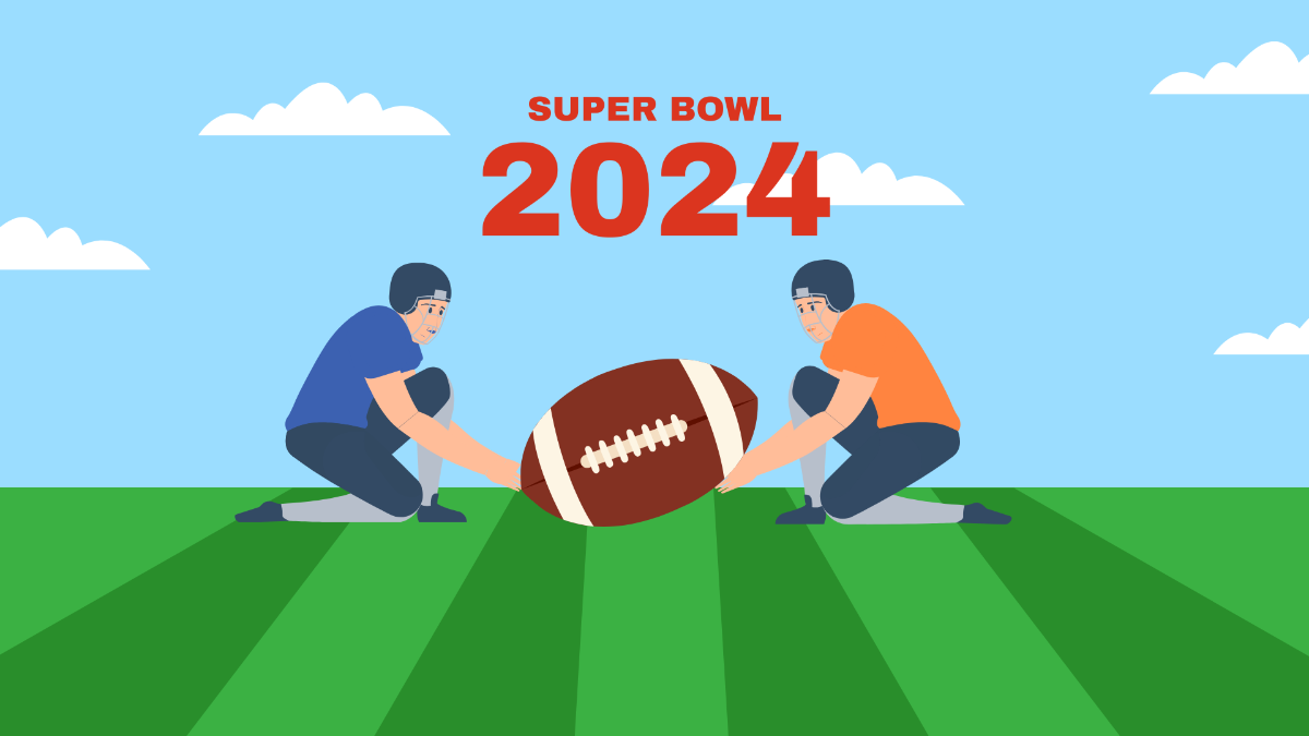 High Resolution Super Bowl 2024 Background Template