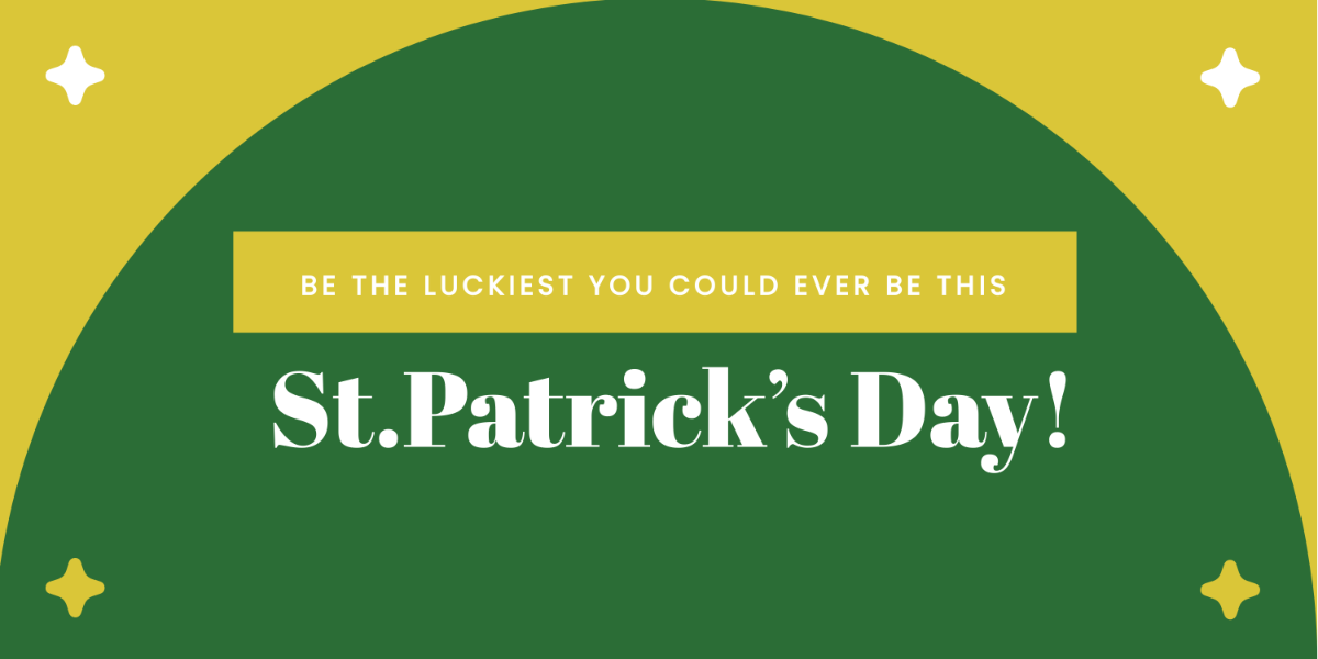 St. Patrick's Day Facebook Cover Banner Template