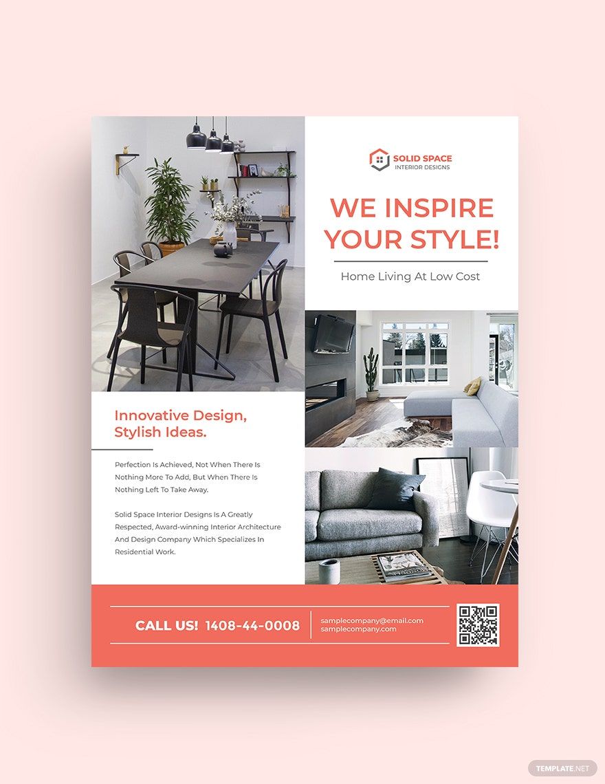 Home Interior Flyer Template