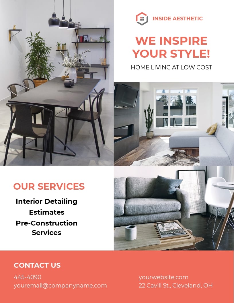 Home Interior Flyer Template 