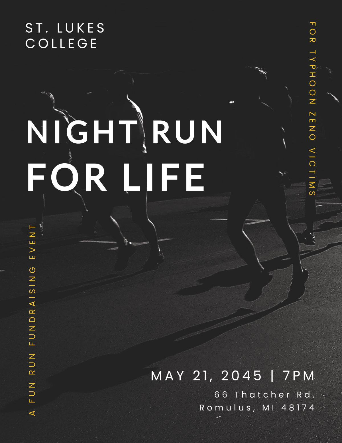 Night Run Event Flyer