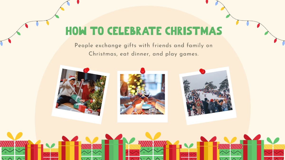 Free Christmas Day Presentation Template to Edit Online