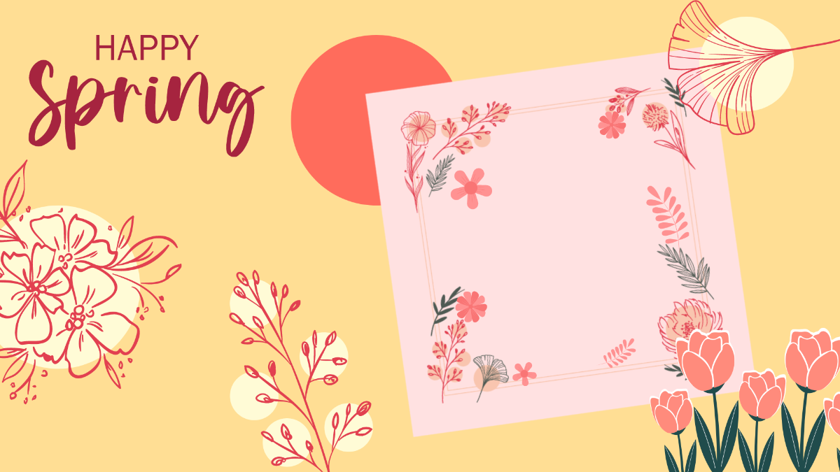 Spring Photo Background Template
