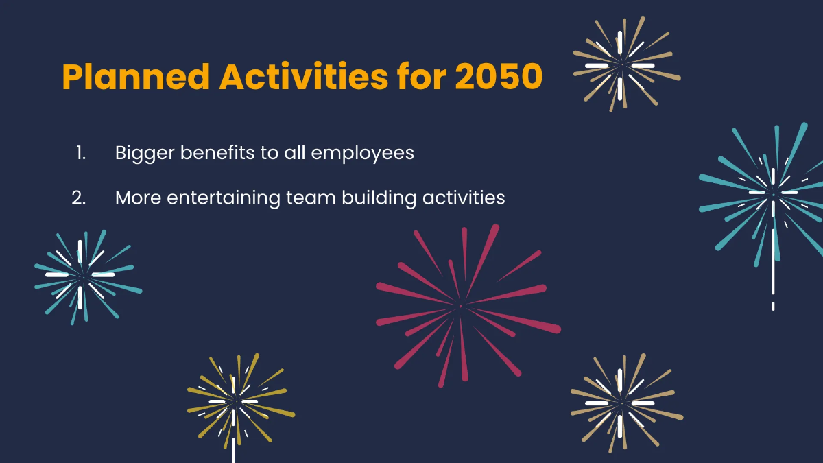 Free Happy New Year Presentation Template to Edit Online