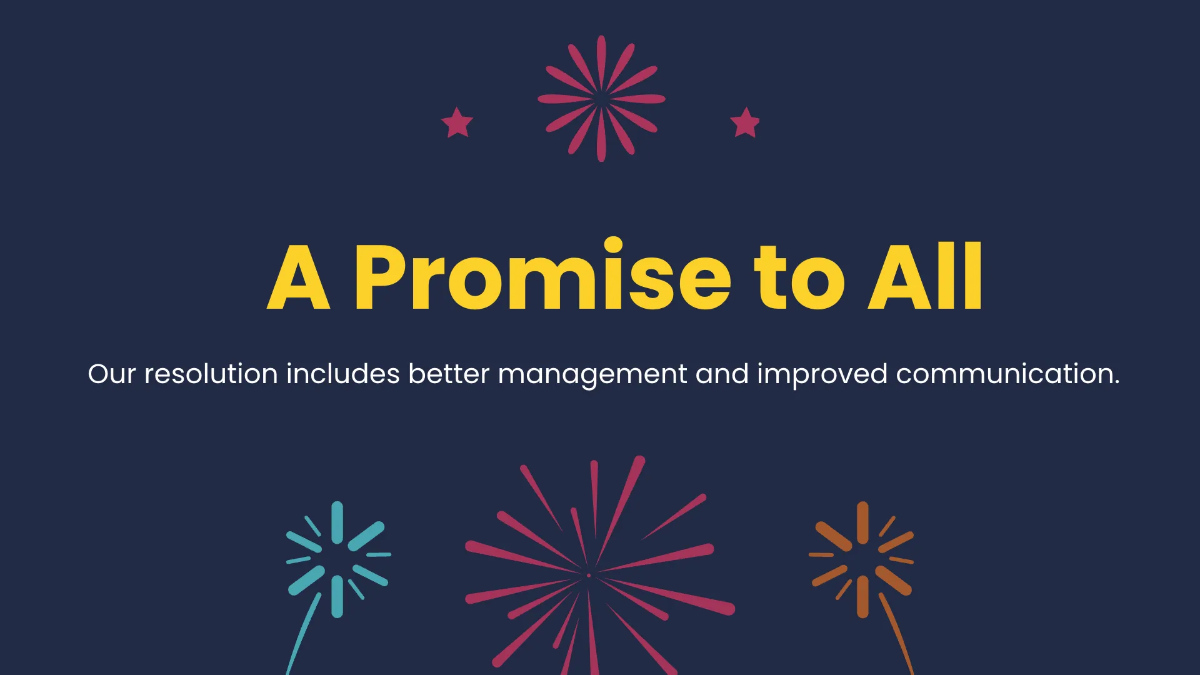 Free Happy New Year Presentation Template to Edit Online