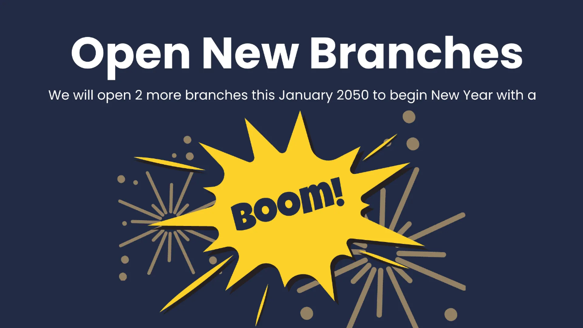 Free Happy New Year Presentation Template to Edit Online