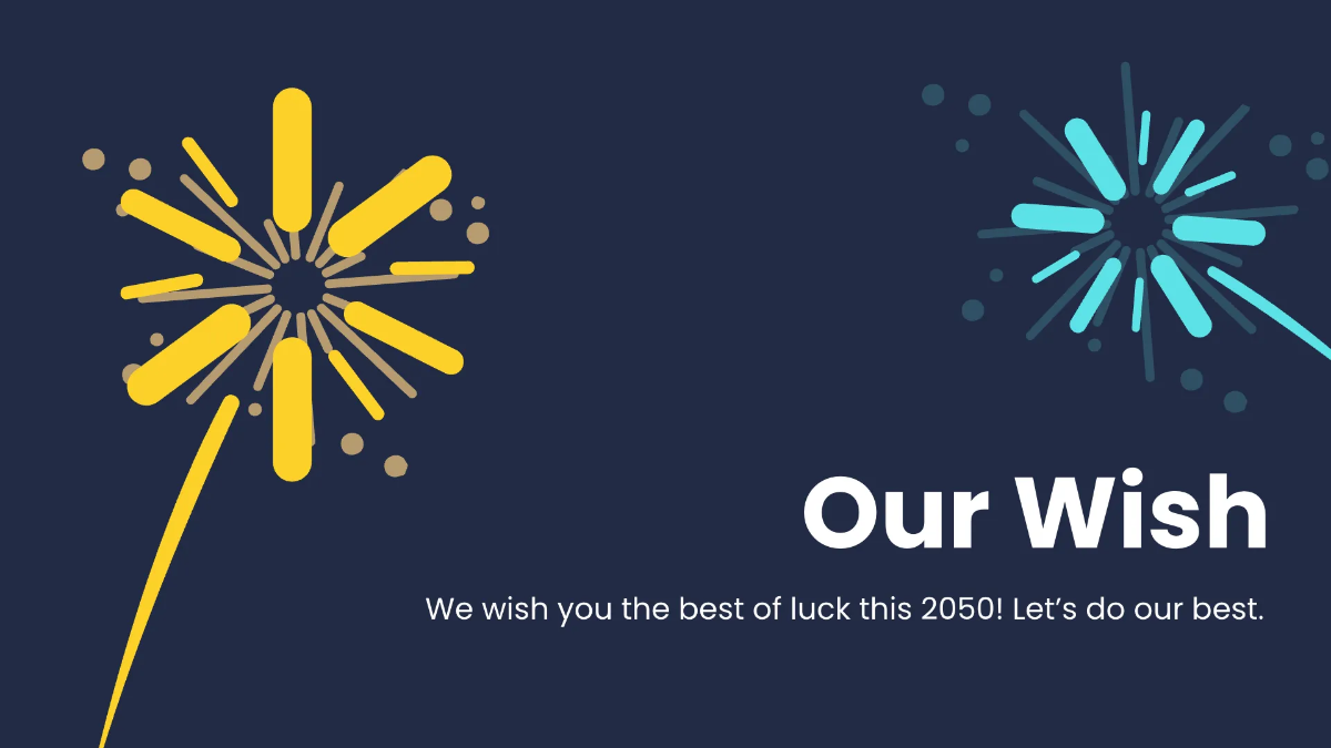 Free Happy New Year Presentation Template to Edit Online