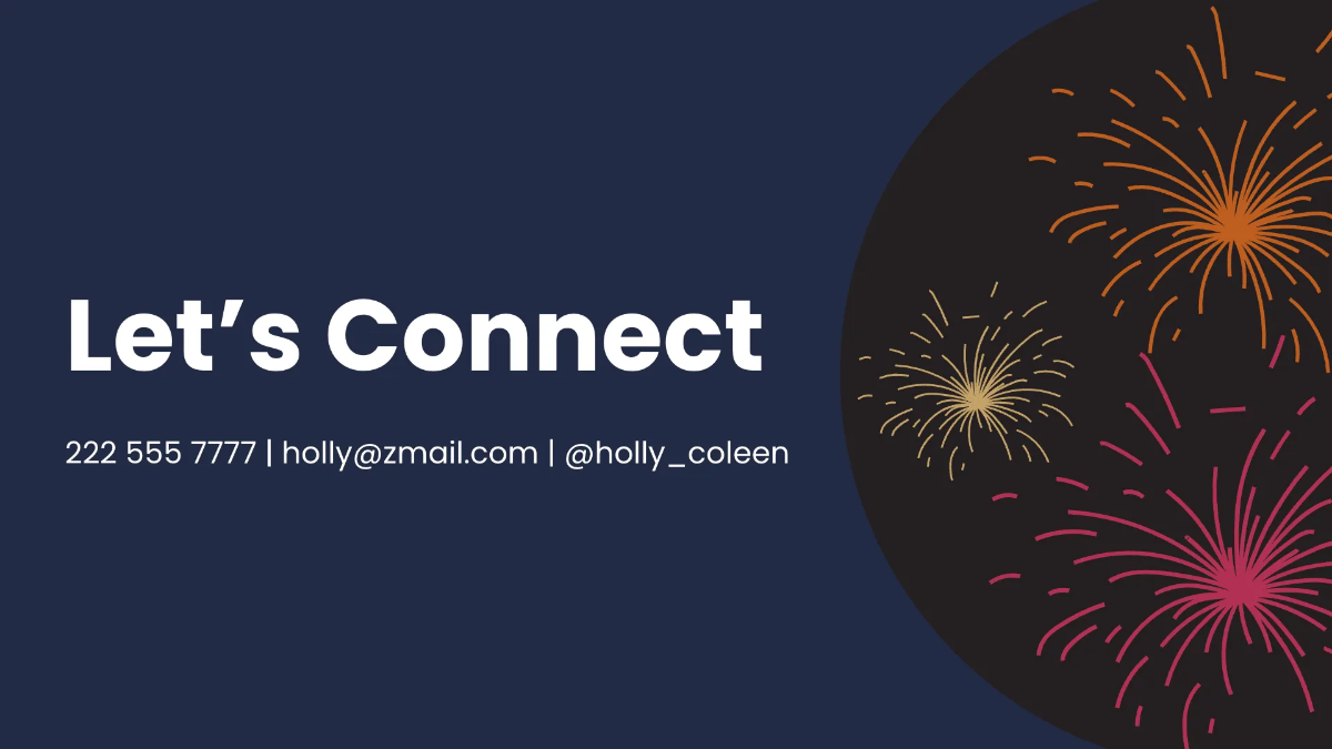 Free Happy New Year Presentation Template to Edit Online