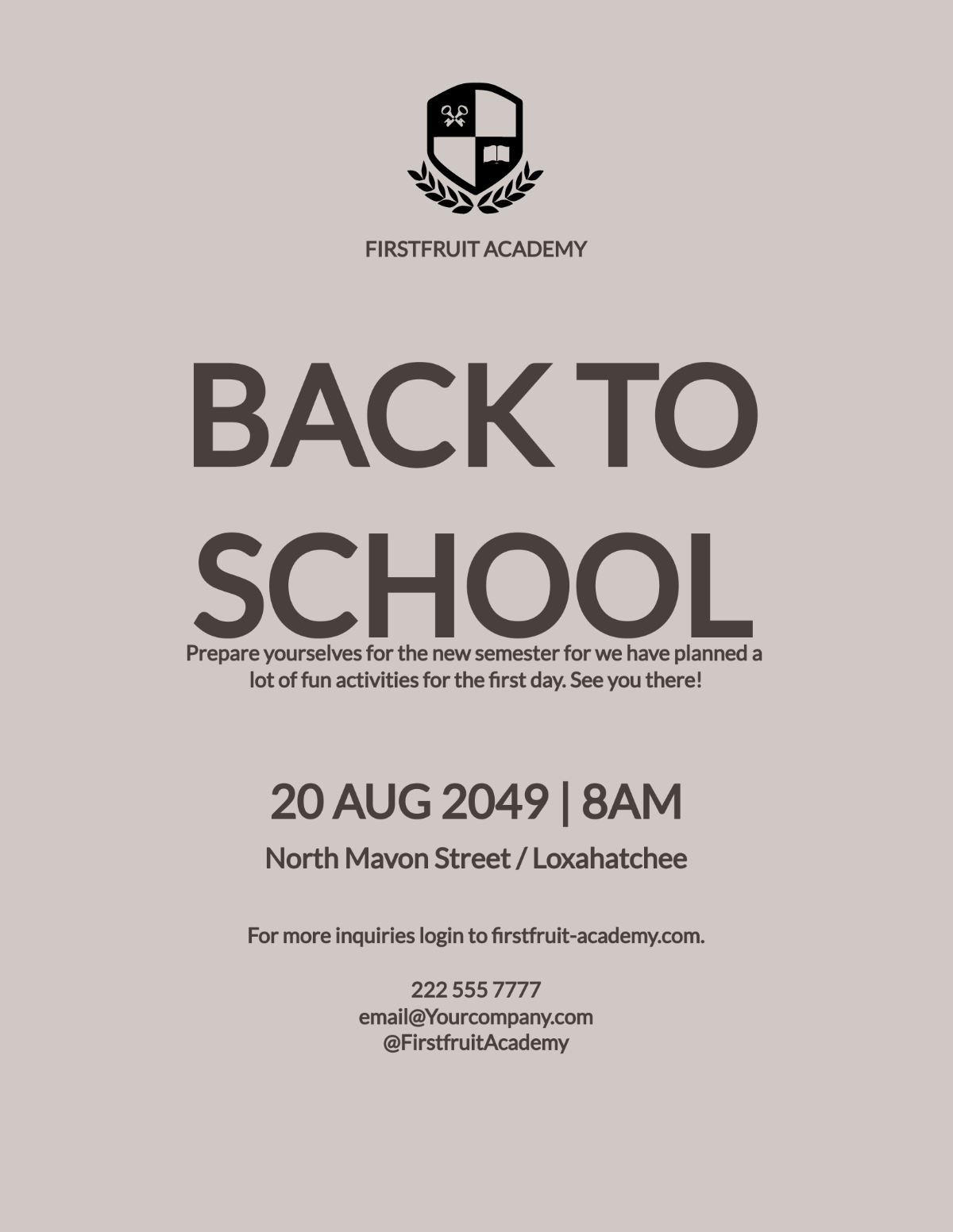 Free Old School Flyer Template
