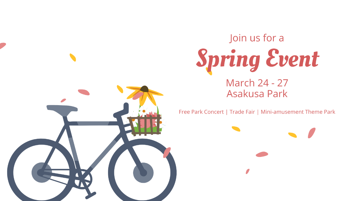 Free Spring Invitation Background Template