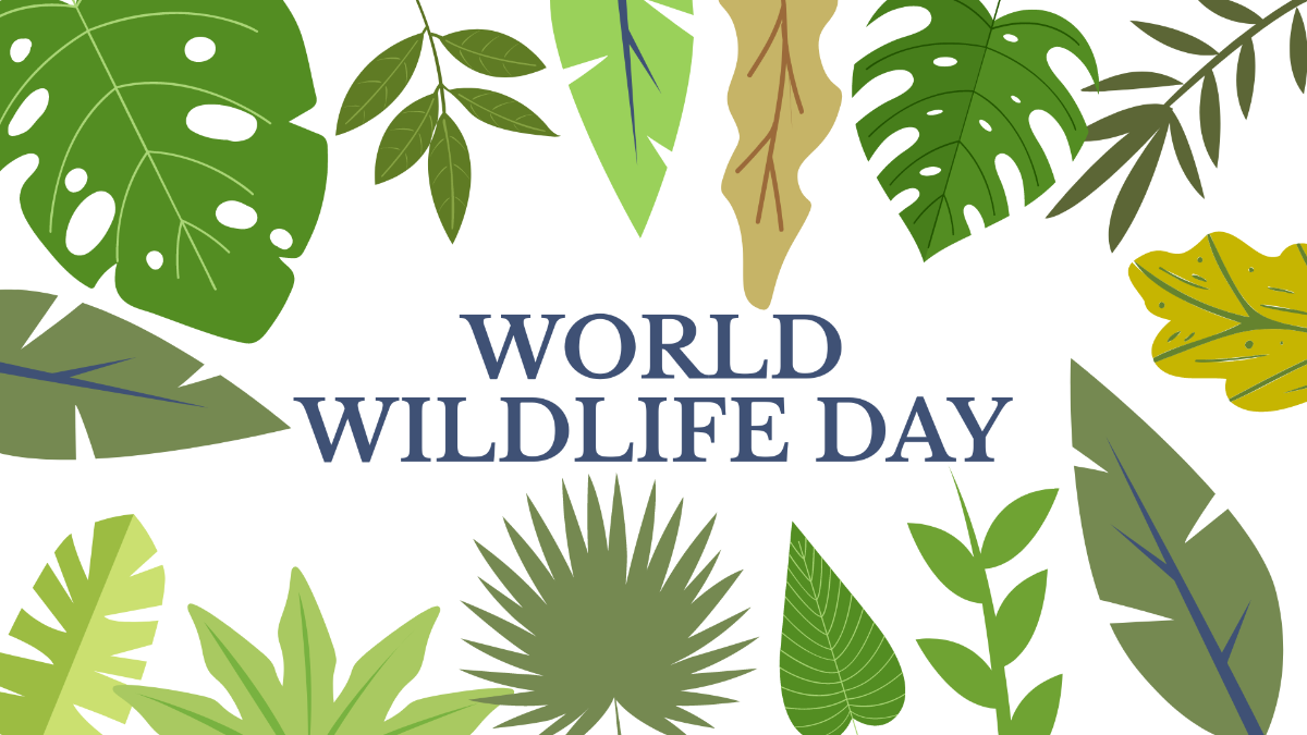 High Resolution World Wildlife Day Background Template