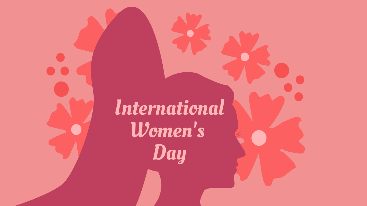 International Women's Day Wallpaper Background Template