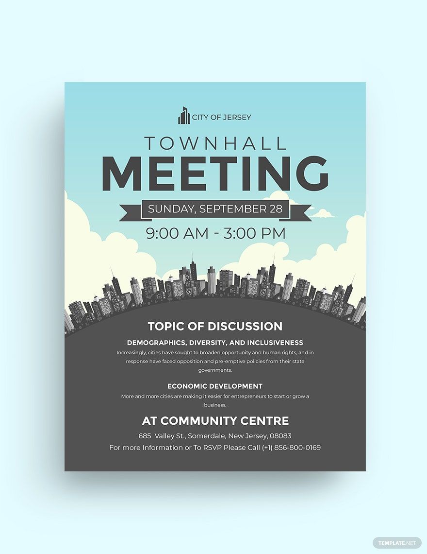 Town Hall Meeting Invitation Email Template Infoupdate