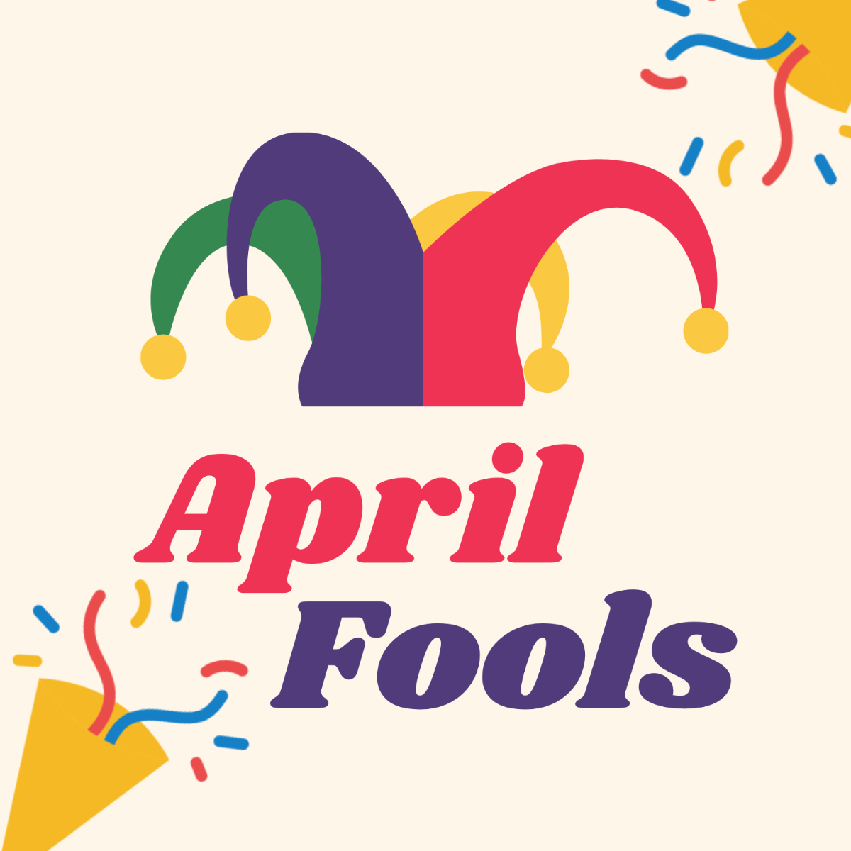 April Fools' Day Vector Template