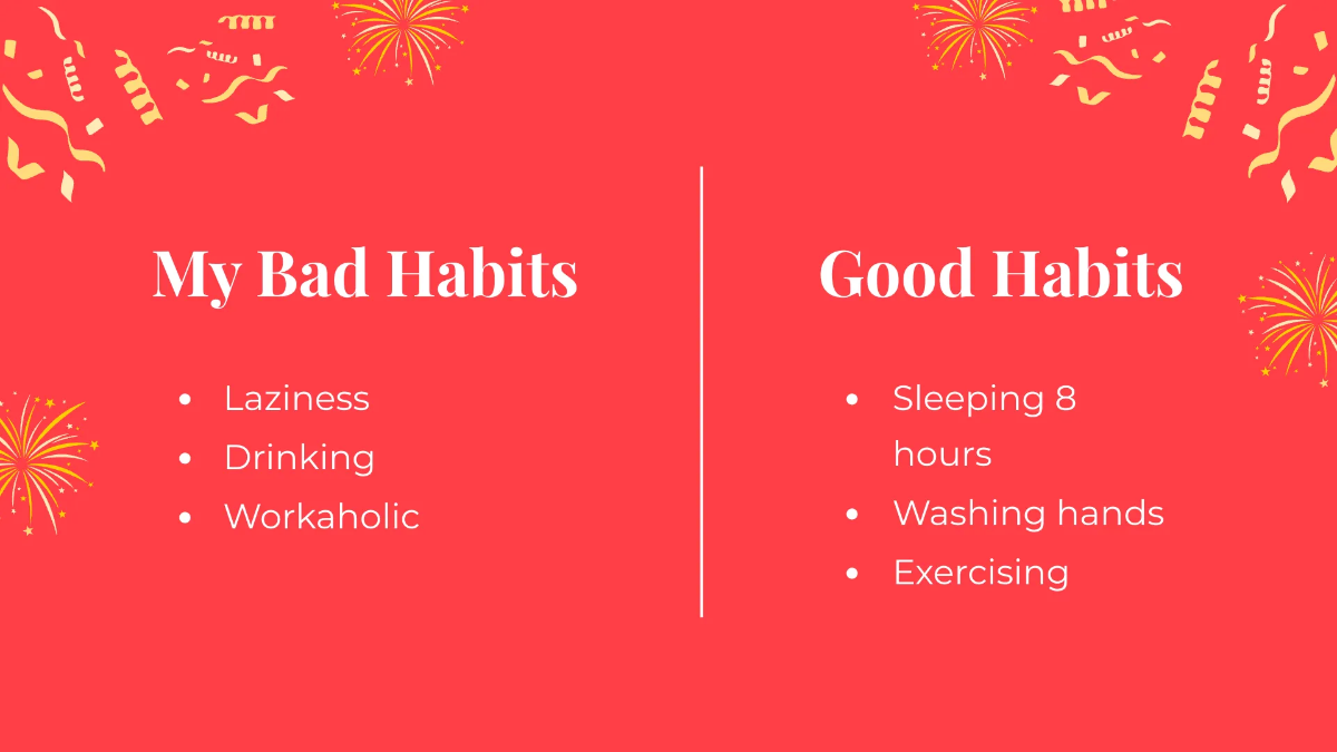 Free New Year Resolution Planner Presentation Template to Edit Online