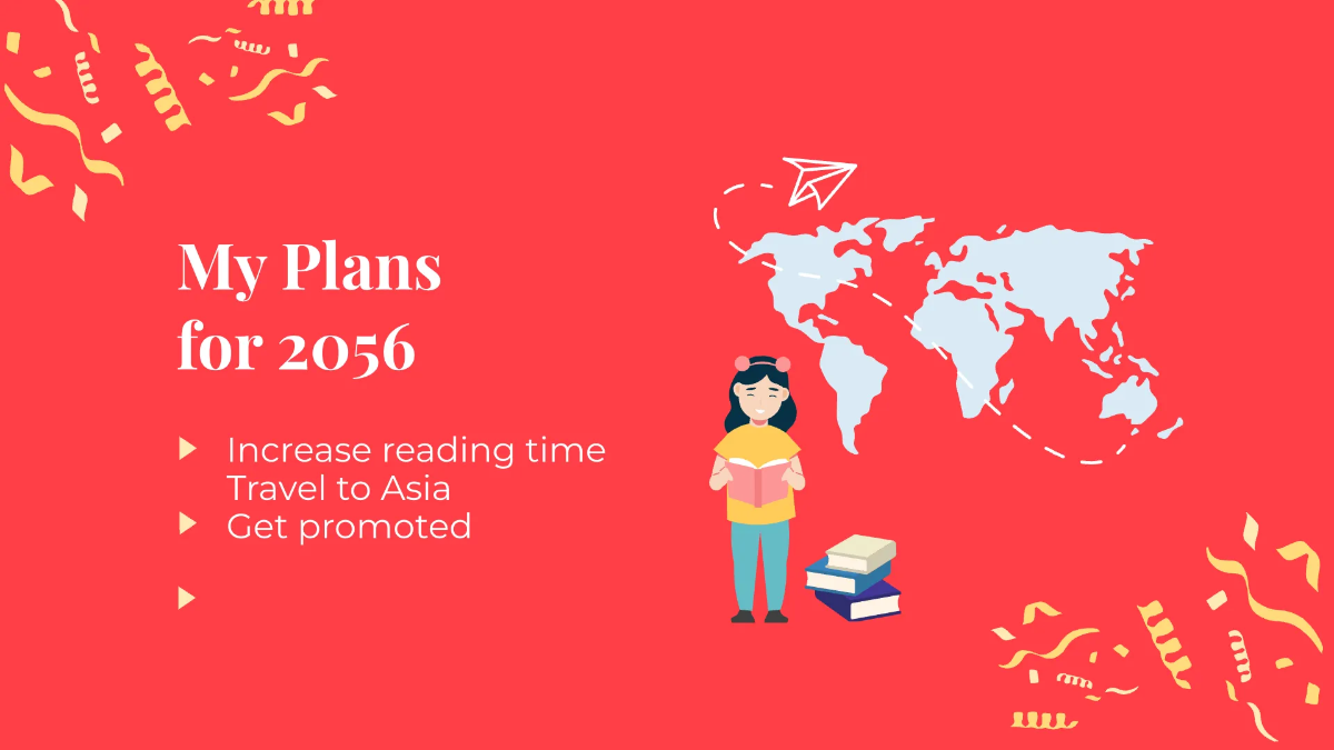 Free New Year Resolution Planner Presentation Template to Edit Online