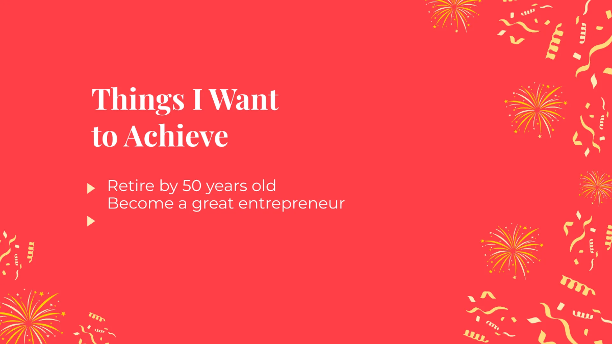 Free New Year Resolution Planner Presentation Template to Edit Online