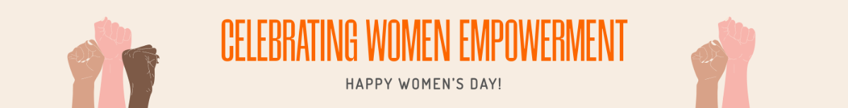 International Women's Day Website Banner Template
