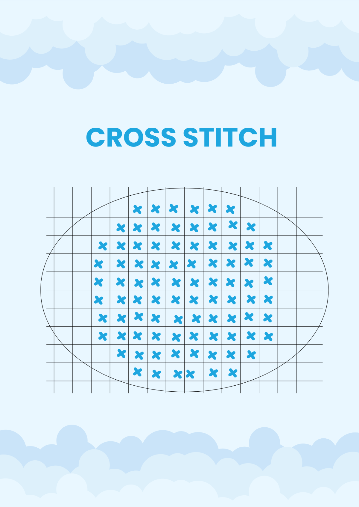 Sampler Circle- Cross Stitch Chart Template