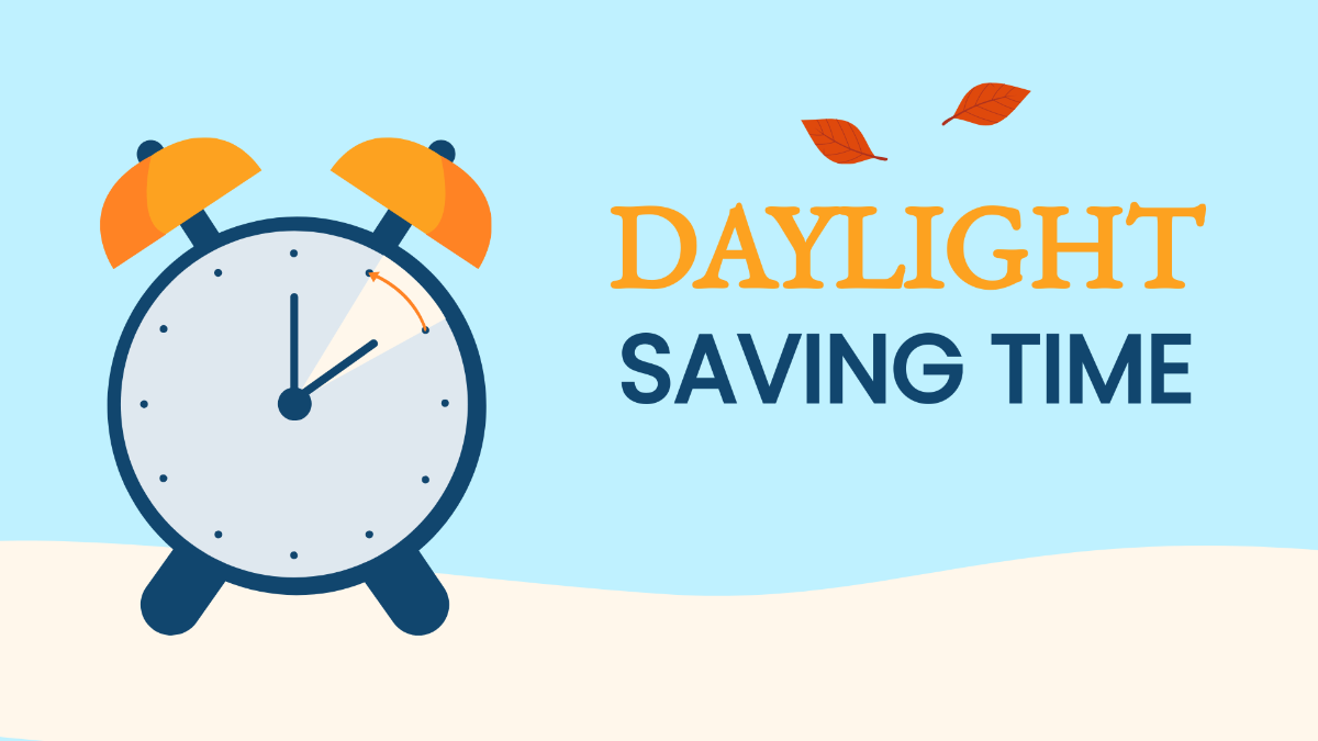 Daylight Saving Image Background Template