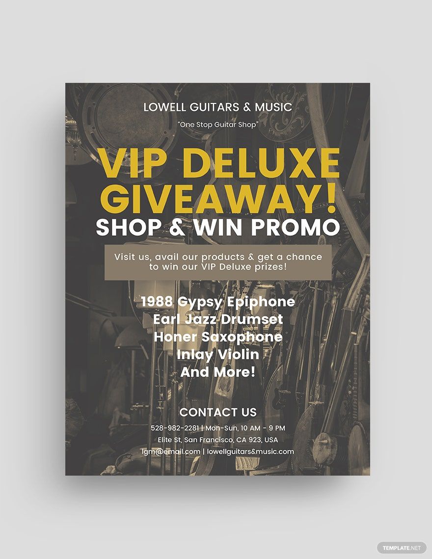 Free VIP Deluxe Flyer Template in Word, Google Docs, Illustrator, PSD, Apple Pages, Publisher, InDesign