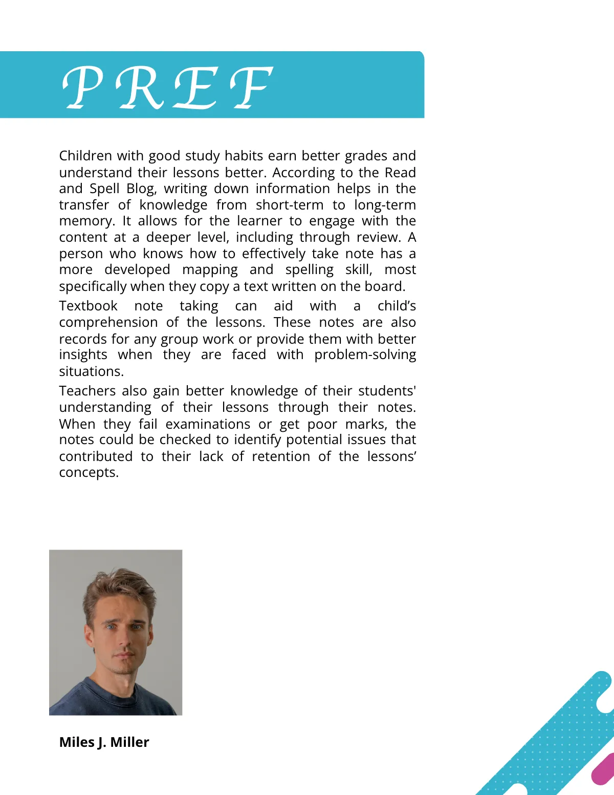 Free Textbook Note Taking Template to Edit Online